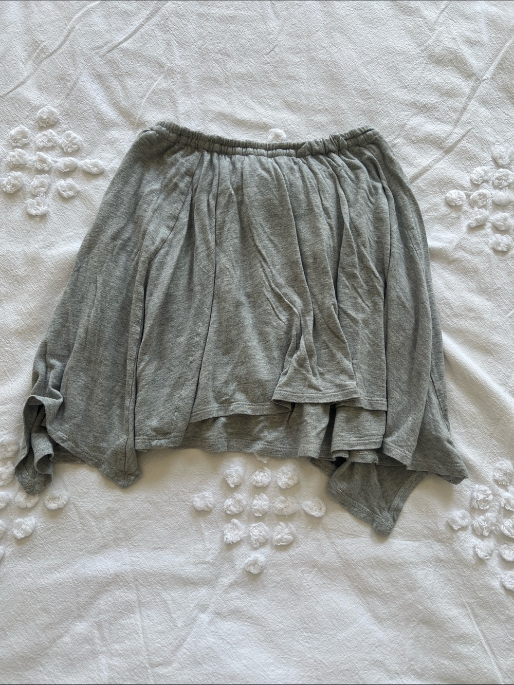GAP Light Gray High-Low Layered Ruffle Skirt - Picture 8 of 8